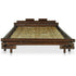 Aki Kagu -  Bed Frame Dark Brown Bamboo 140x200 cm